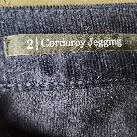 Talbots Women Size 2 Purple Corduroy Jegging The Flawless‎ Straight Leg Pants - Picture 3 of 6